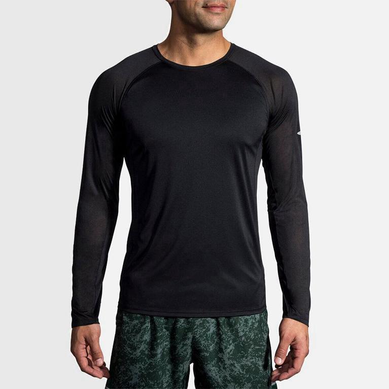 Brooks Stealth - Camisetas Manga Larga Hombre - Gris (BC0832914)